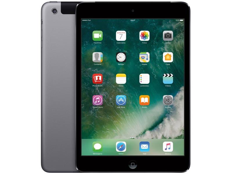 iPad Mini 2 Apple 4G 32GB Cinza Espacial Tela 7,9” - iPad Mini
